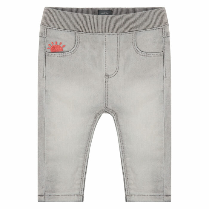 Pantalon jogg denim gris clair bébé fille S23 (Babyface)