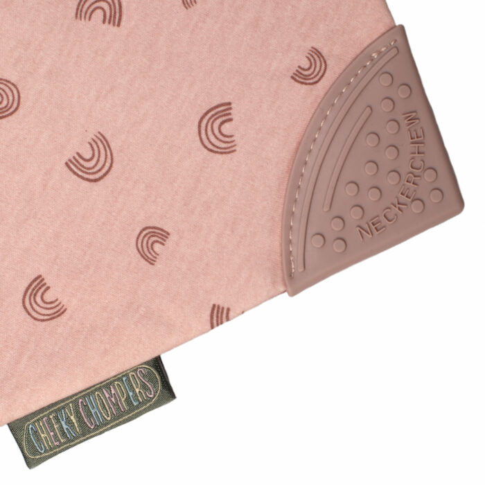 Bavoir bandana -arc-en-ciel rose- (BB and Co) – Image 3