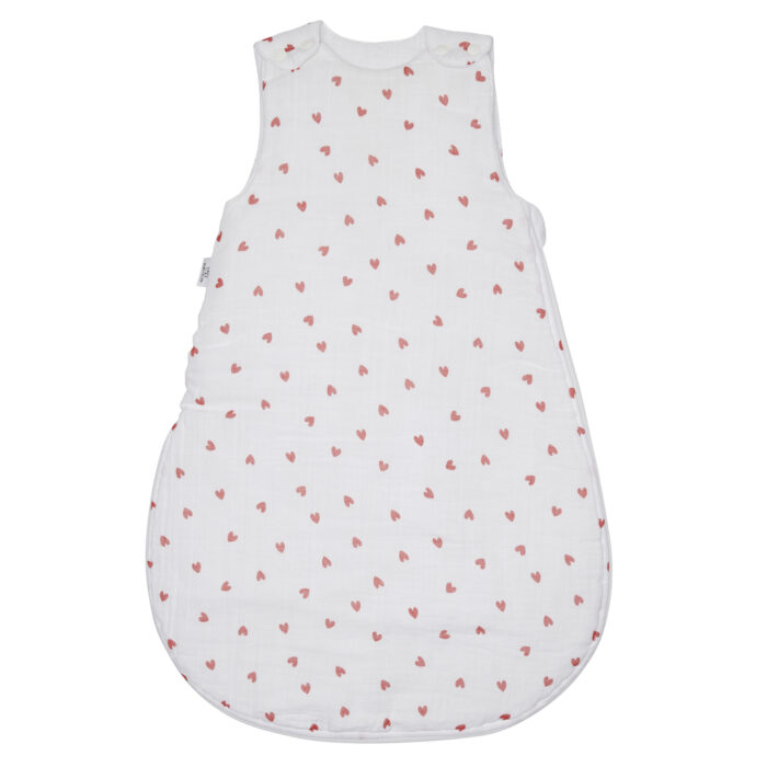 Gigoteuse gaze de coton -mon petit coeur- 0-6M (BB and Co)