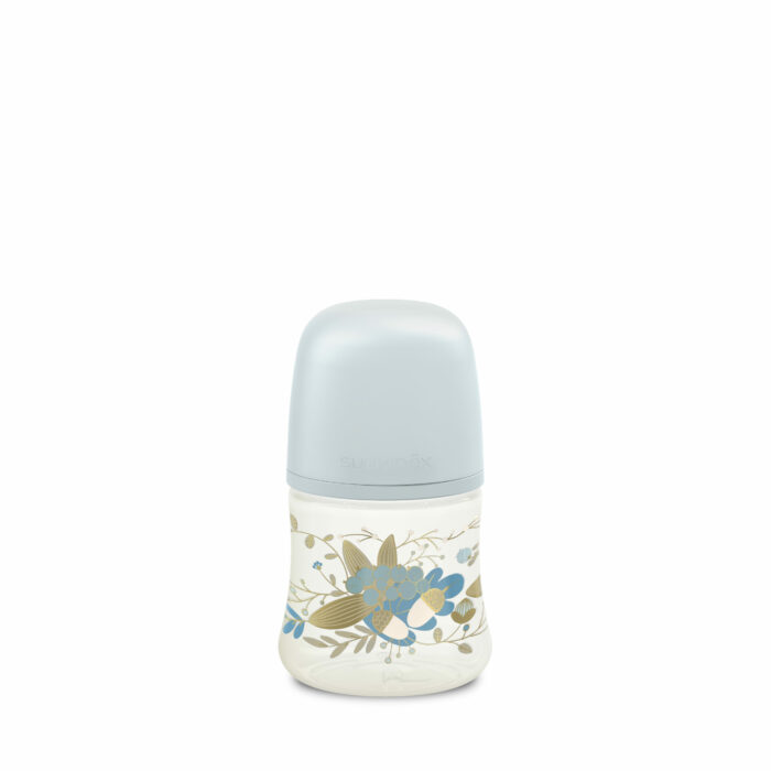 SX - GOLD - BOTTLE - SILI. - SLOW FLOW - 150ML - BLUE (Suavinex)